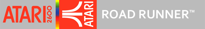 Road Runner logo for Atari 2600